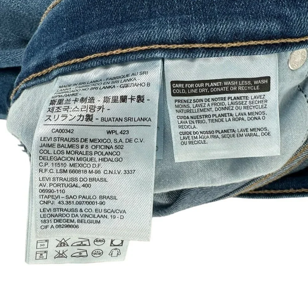 Levi's Wedgie Jeans Medium Wash Size 31 Straight Leg Ankle